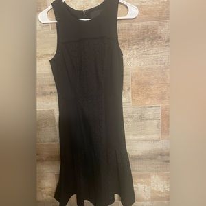 J Crew Collection Black Lace Detail Dress